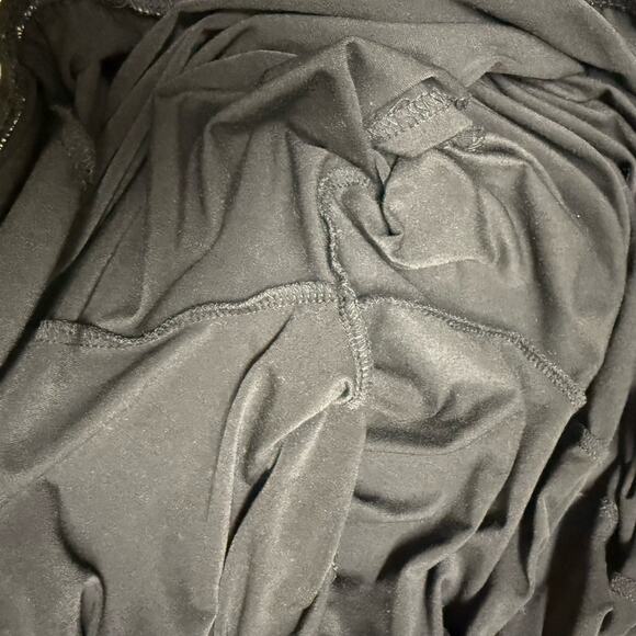 5/$35  Faith over Fear Womens Shorts Sz 4XL Black Dot Print Sleep Workout Lounge - Picture 6 of 6